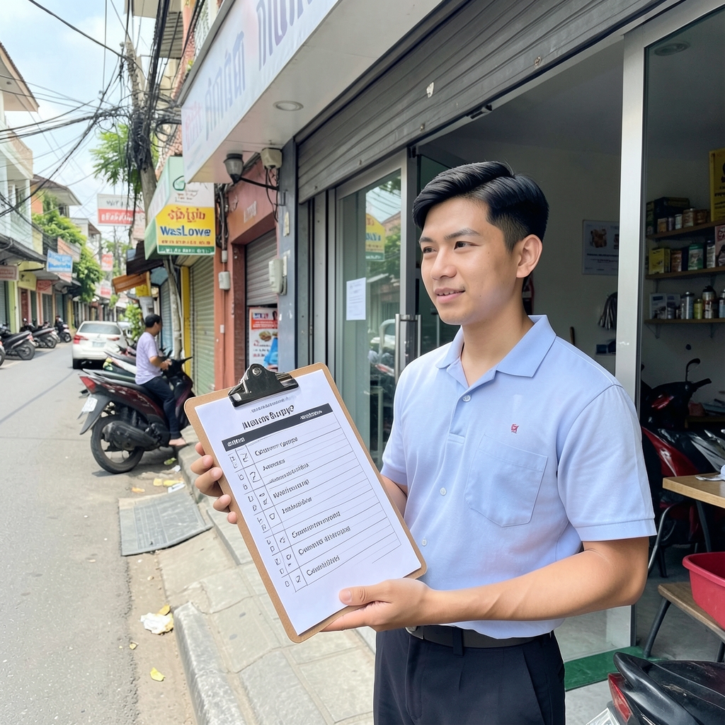 รายการตรวจสอบทำเลร้านสะดวกซัก