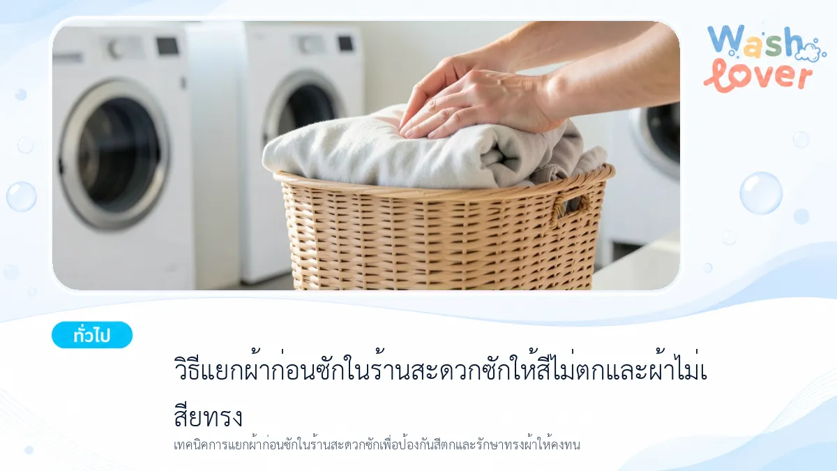 ร้านสะดวกซักที่สะอาดและทันสมัย