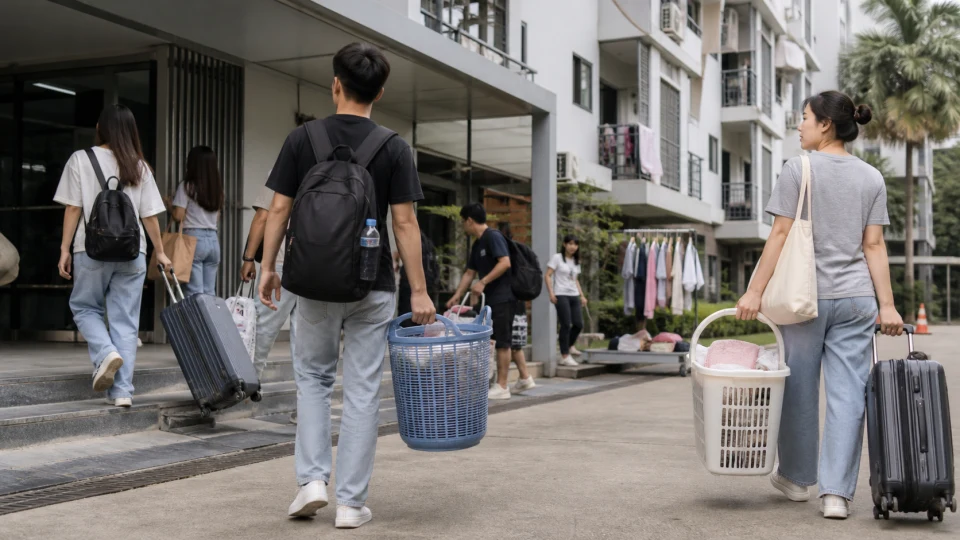 ความต้องการซักอบเมืองมหาวิทยาลัย: วางปฏิทินการศึกษาข้างข้อมูลร้าน