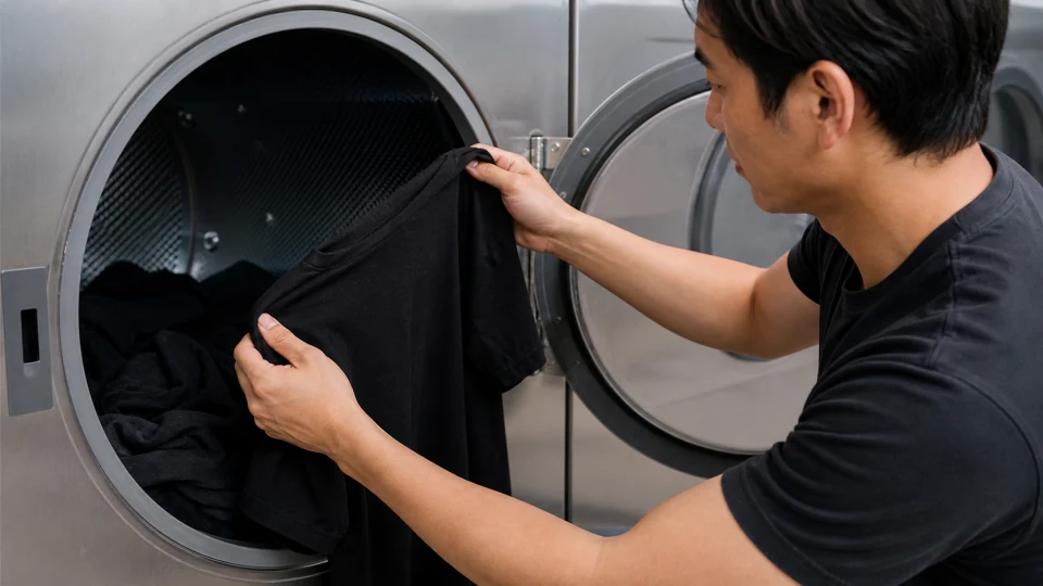 ซักผ้าสีเข้มไม่ให้ซีดเร็ว: ตวงผลิตภัณฑ์ไม่ให้เหลือบนผ้า