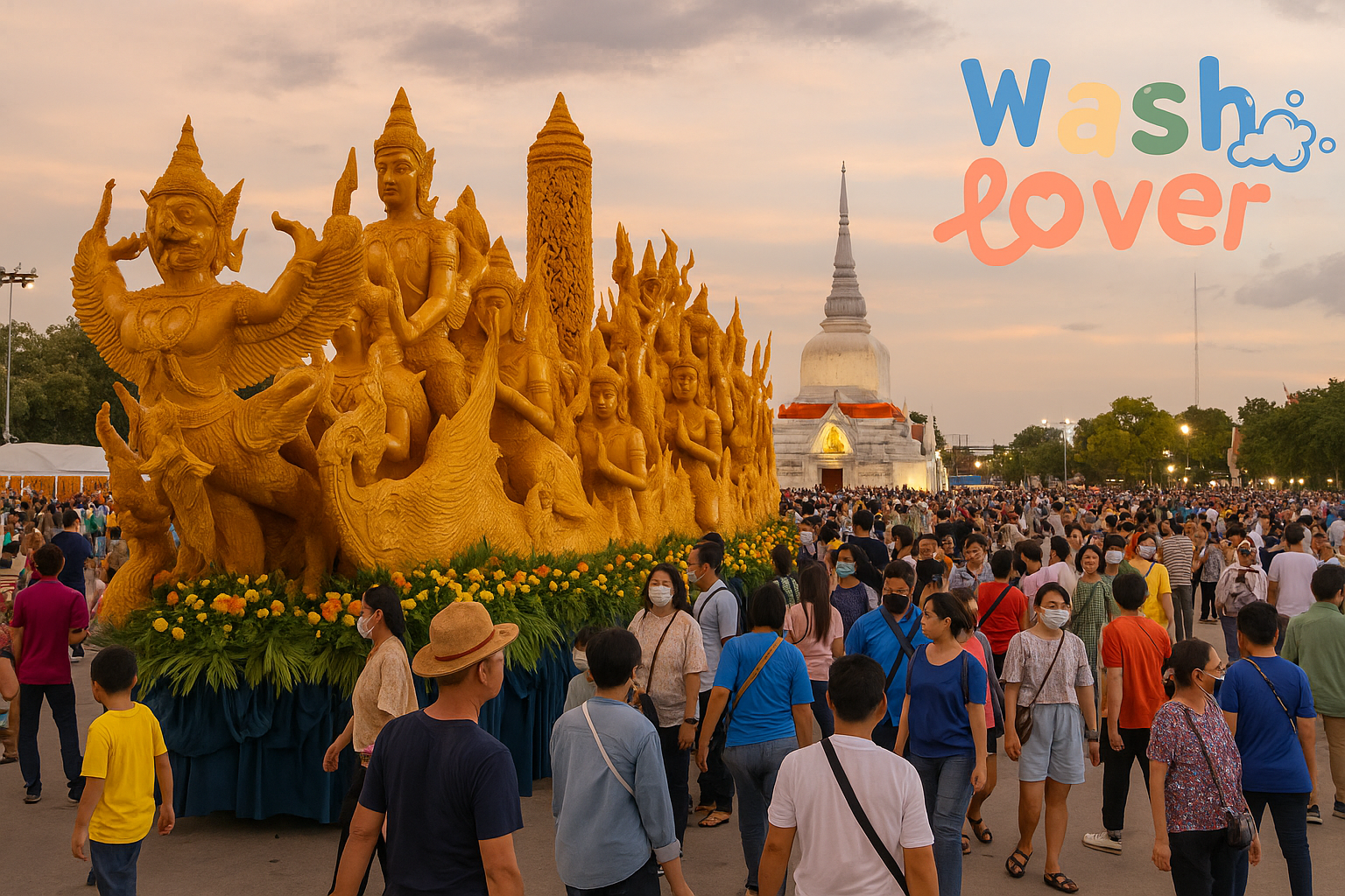 บรรยากาศเมืองอุบลราชธานีและงานแห่เทียนพรรษา แหล่งท่องเที่ยวสำคัญที่น่าลงทุนเปิดร้านสะดวกซัก Washlover