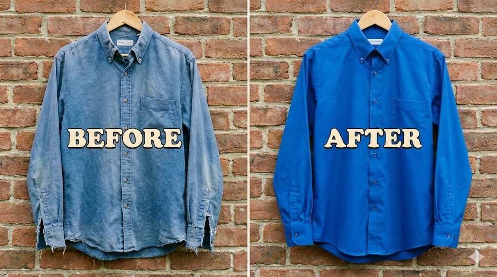 ปัญหาเสื้อเชิ้ตสีซีดและดูเก่าจากการซักผิดวิธี ไม่กลับด้านซัก