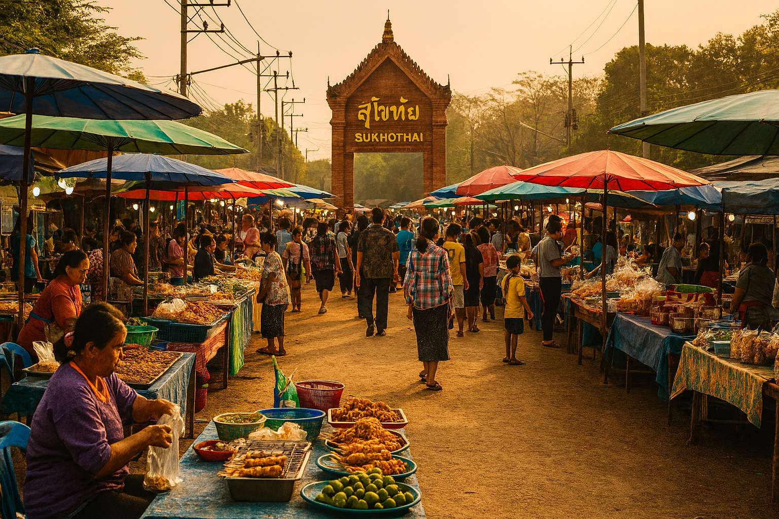 พื้นที่ตลาดใน สุโขทัย