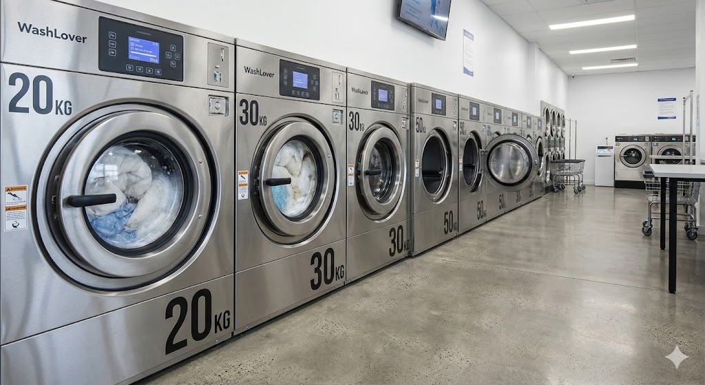 เครื่องซักผ้าอุตสาหกรรม WashLover ขนาดใหญ่พิเศษรองรับผ้านวม