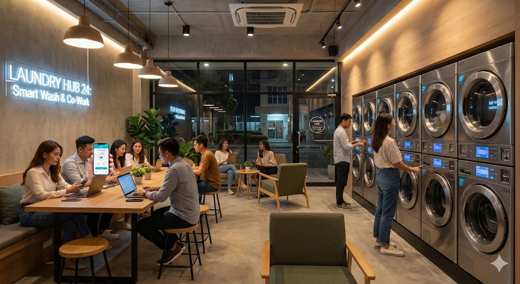 ร้านสะดวกซัก 24 ชั่วโมง ดีไซน์ทันสมัย รองรับไลฟ์สไตล์คนรุ่นใหม่ปี 2026