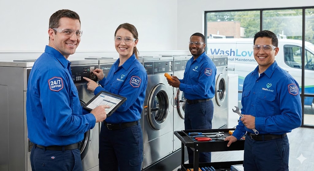 ทีมช่างเทคนิคผู้เชี่ยวชาญดูแลรักษาเครื่องซักผ้าอุตสาหกรรมตลอด 24 ชม.