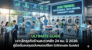 เจาะลึกธุรกิจร้านสะดวกซัก 24 ชม. ปี 2026: คู่มือเริ่มลงทุนฉบับหมดเปลือก (Ultimate Guide)