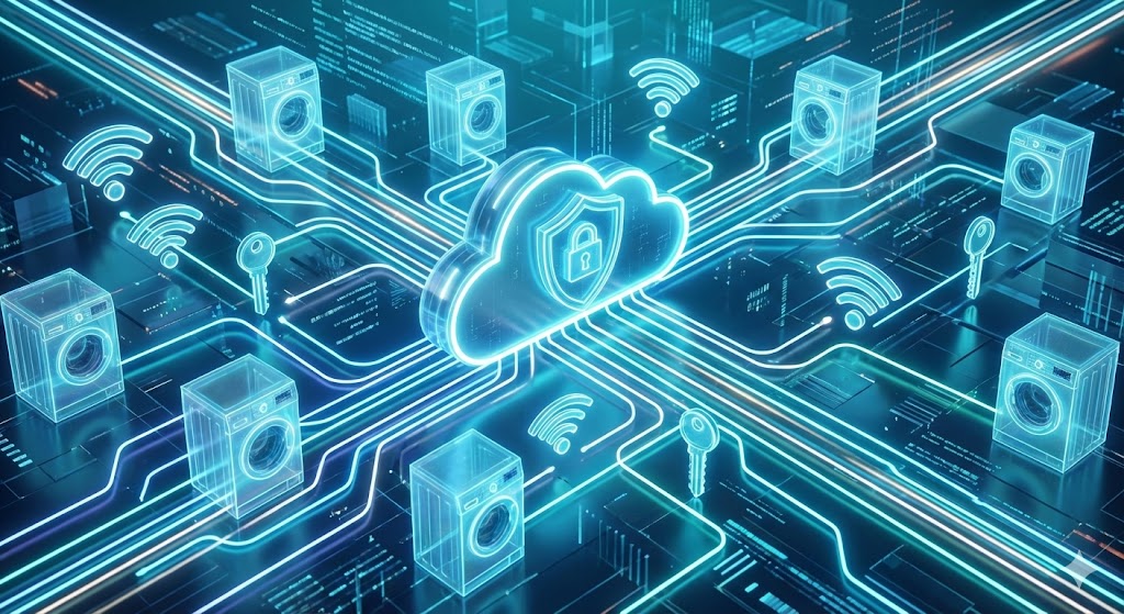 โครงข่ายเทคโนโลยี IoT ในร้านสะดวกซัก WashLover ที่มีความปลอดภัยสูงและทันสมัย